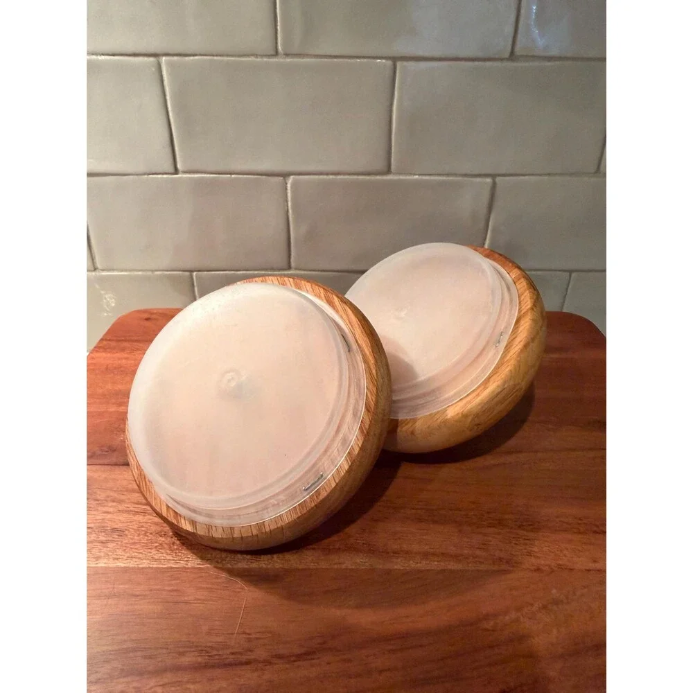 Vintage Anchor Hocking Country Style Glass Storage Jars - Set of 2